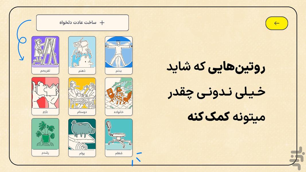 دوک | روتین و عادت ساز - عکس برنامه موبایلی اندروید