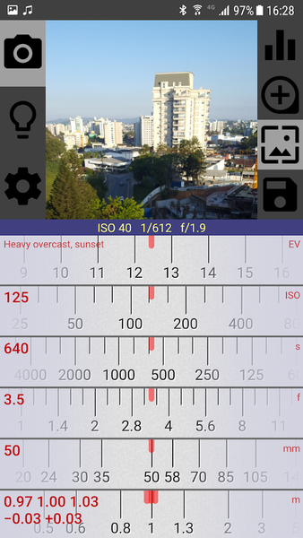 Photo Friend exposure & meter - Image screenshot of android app