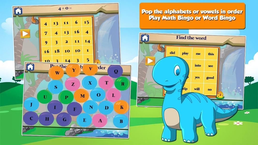 Dino ۱st-Grade Learning Games - عکس بازی موبایلی اندروید