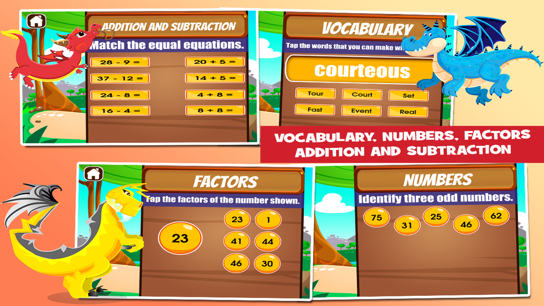 ۵th Grade Education Games - عکس بازی موبایلی اندروید