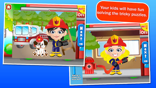 Fireman Kids Puzzles - عکس برنامه موبایلی اندروید