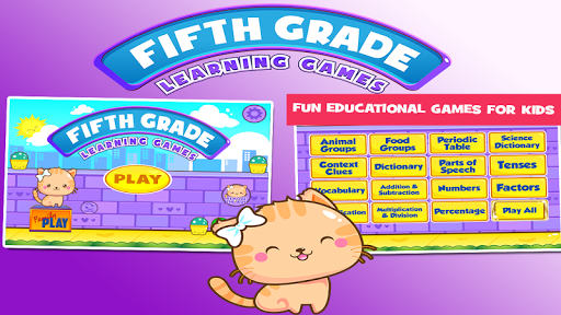 Fifth Grade Learning Games - عکس برنامه موبایلی اندروید