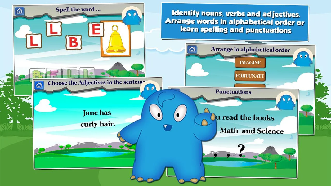 Monster Kid ۲nd Grade Games - عکس بازی موبایلی اندروید