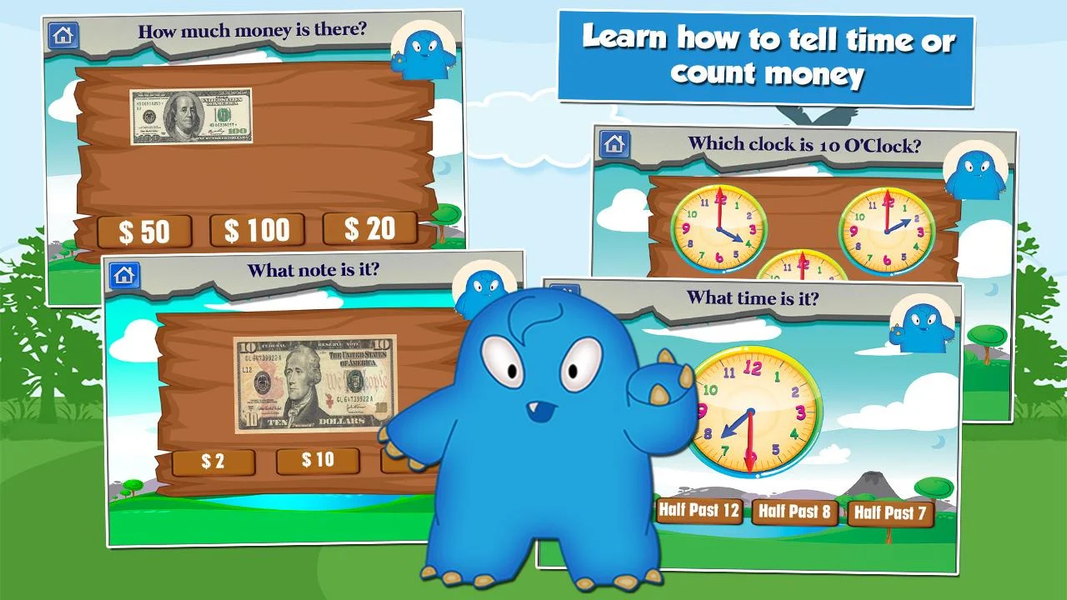 Monster Kid ۲nd Grade Games - عکس بازی موبایلی اندروید