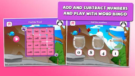 Panda 1st-Grade Learning Games - Gameplay image of android game
