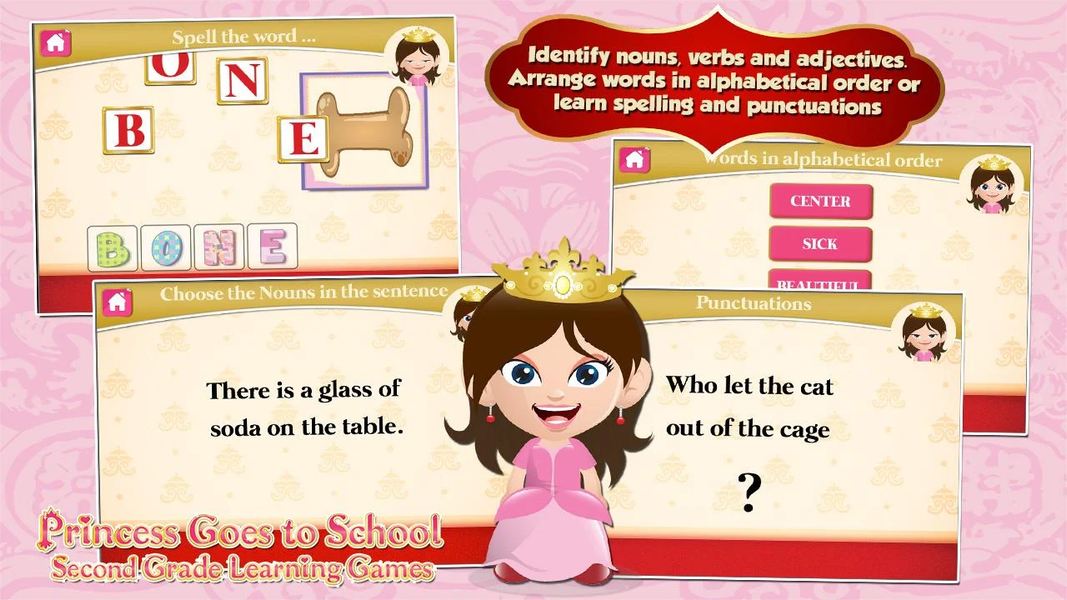 Princess Second Grade Games - Gameplay image of android game