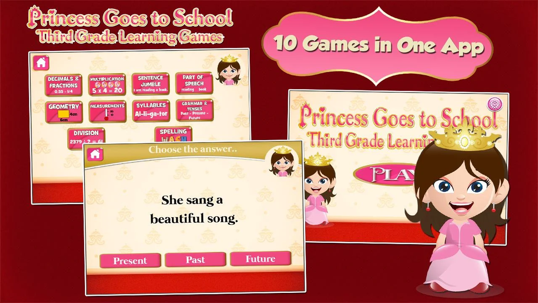 Princess Grade 3 Games - Gameplay image of android game