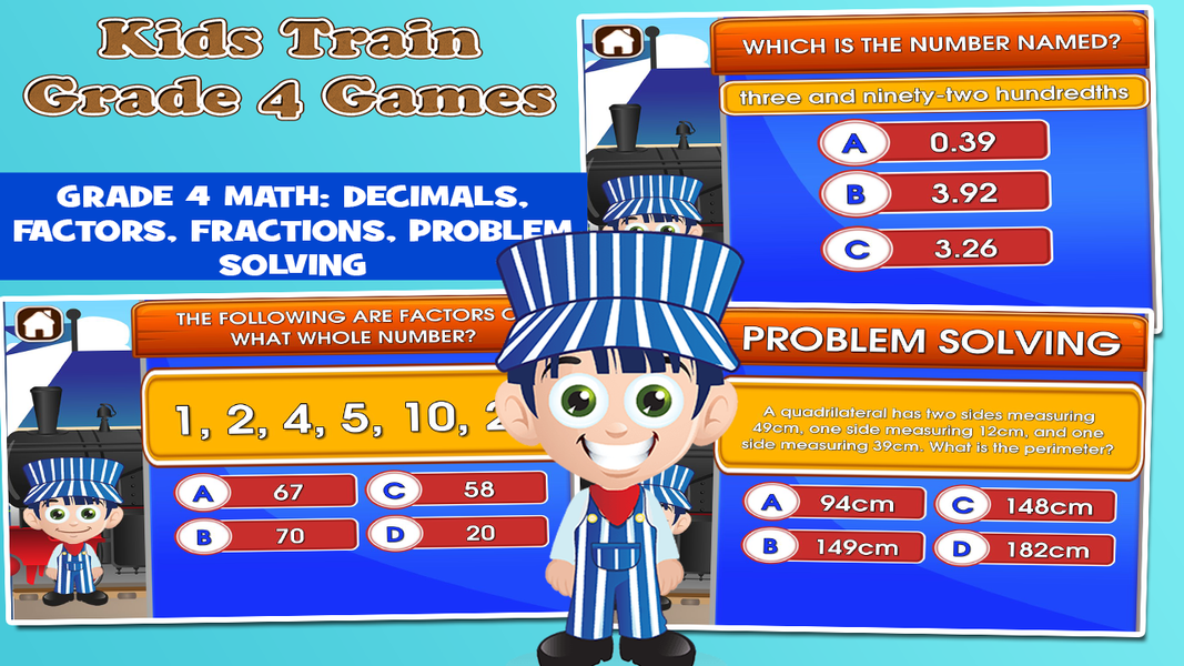 ۴th Grade Learning Games - عکس بازی موبایلی اندروید