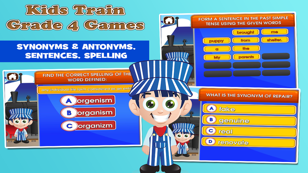 ۴th Grade Learning Games - عکس بازی موبایلی اندروید