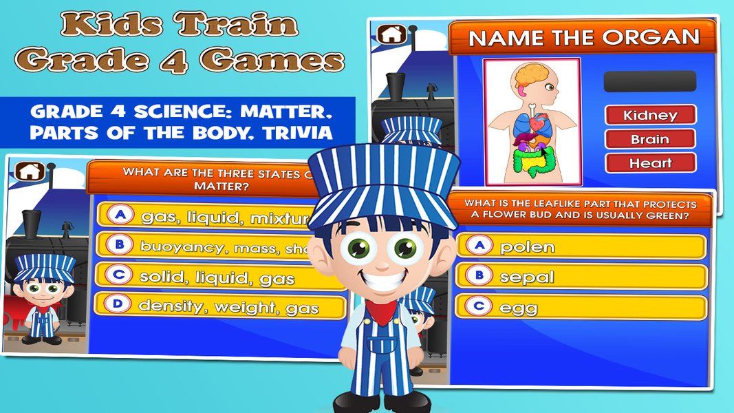 ۴th Grade Learning Games - عکس بازی موبایلی اندروید