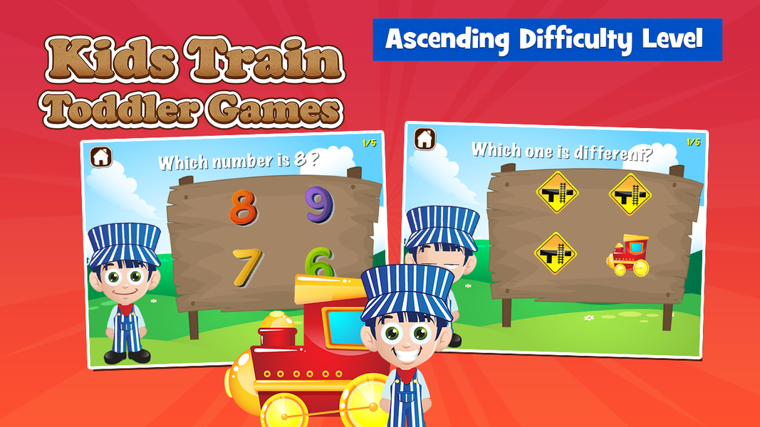 Toddler Train Games - عکس بازی موبایلی اندروید