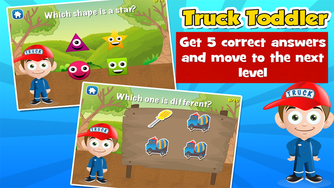 Truck Toddler Kids Games - Gameplay image of android game