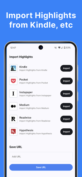 Glasp: AI Summary & Highlight - عکس برنامه موبایلی اندروید