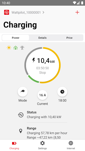 Fronius Solar.wattpilot - عکس برنامه موبایلی اندروید