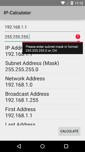IP Calculator - عکس برنامه موبایلی اندروید
