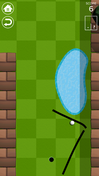 Draw Line Golf - عکس بازی موبایلی اندروید