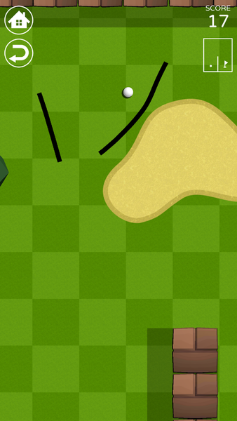 Draw Line Golf - عکس بازی موبایلی اندروید