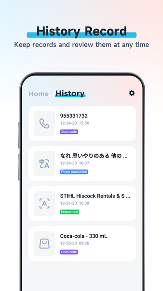 Scan Translate - Text & QR - Image screenshot of android app