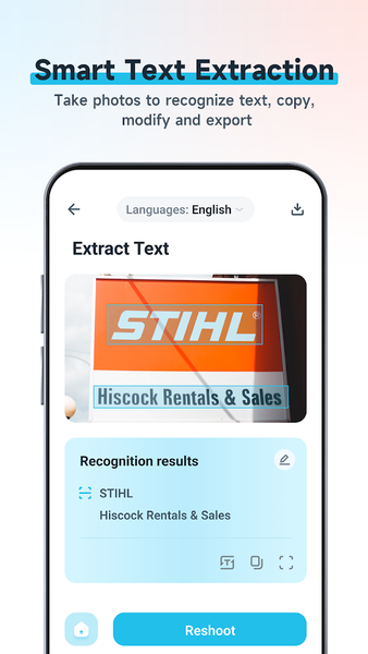 Scan Translate - Text & QR - Image screenshot of android app