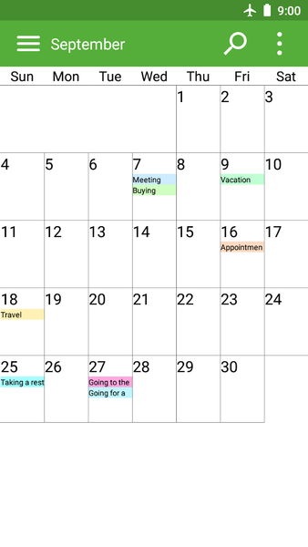 Calendar and Planner - عکس برنامه موبایلی اندروید