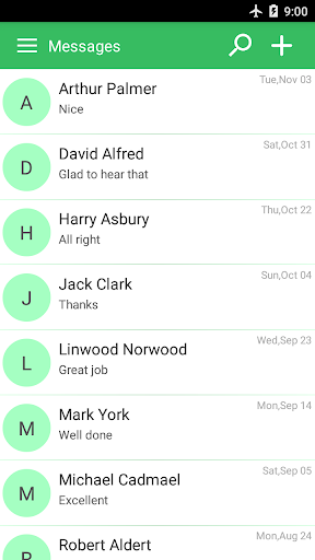 SMS text messaging app - عکس برنامه موبایلی اندروید