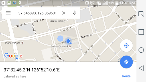 Simple GPS Coordinate Display - عکس برنامه موبایلی اندروید