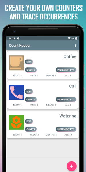 Count Keeper Widgets - عکس برنامه موبایلی اندروید