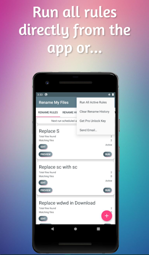 Rename My Files - عکس برنامه موبایلی اندروید