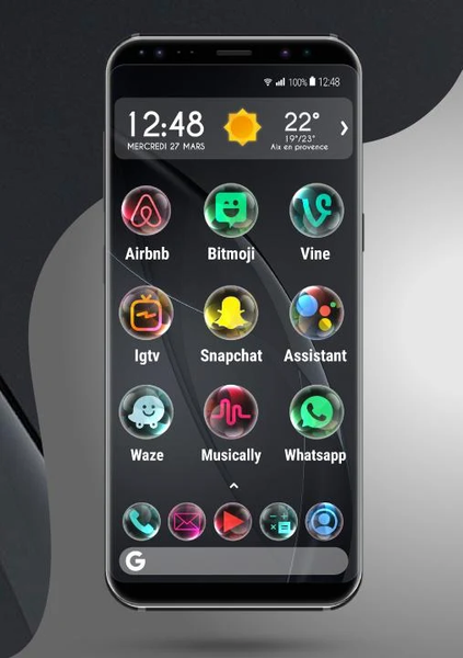 Apolo Crystal - Theme Icon pac - Image screenshot of android app