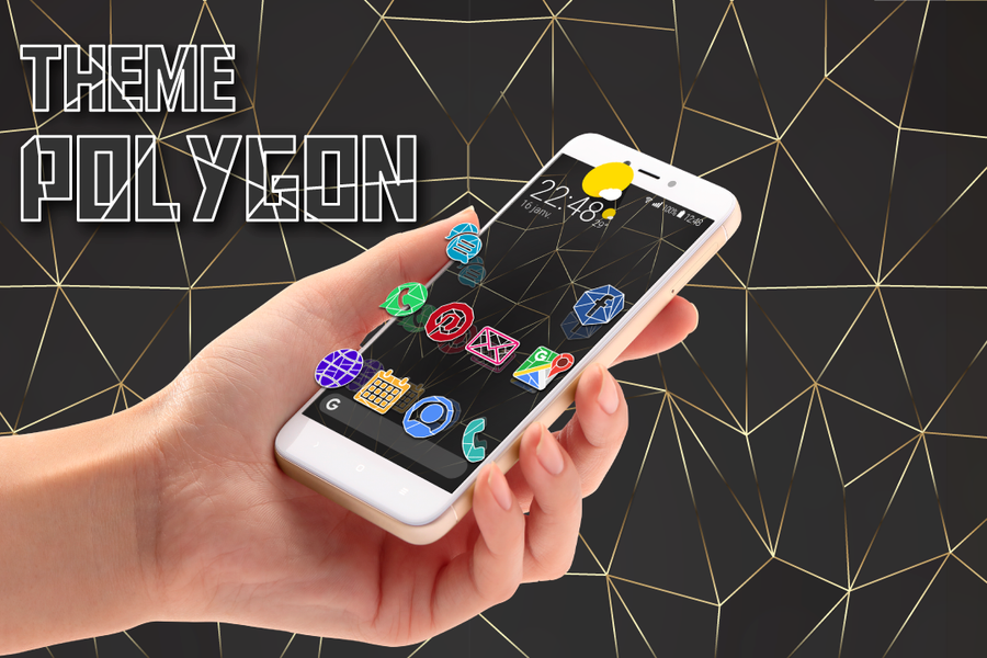 Apolo Polygon - Theme, Icon pa - Image screenshot of android app