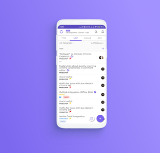 ClickUp – کلیک آپ - عکس برنامه موبایلی اندروید