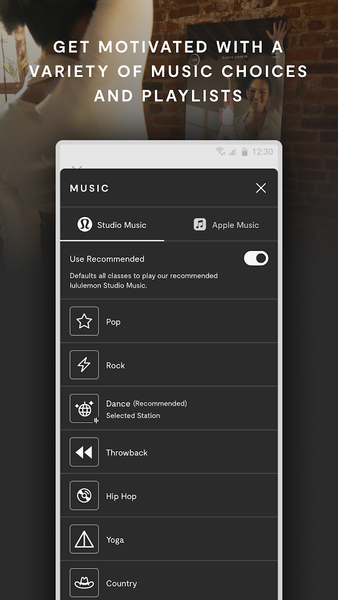 lululemon Studio - Image screenshot of android app