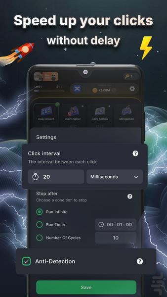 AutoClicker: ClickMaster Pro - Image screenshot of android app