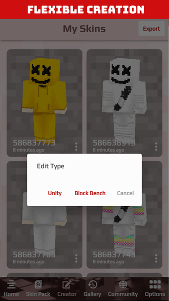 Skins Maker for Minecraft PE - Image screenshot of android app
