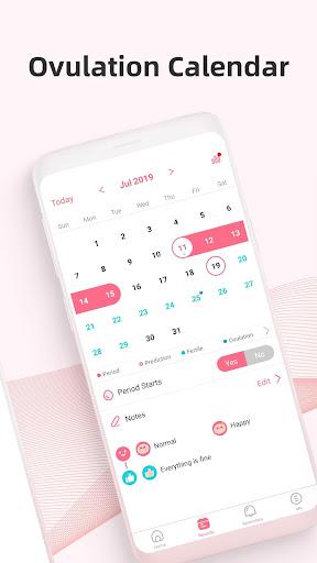 Period tracker by PinkBird - Image screenshot of android app