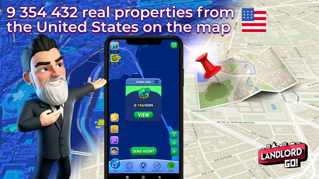 Landlord Go - Real Estate Game - عکس برنامه موبایلی اندروید