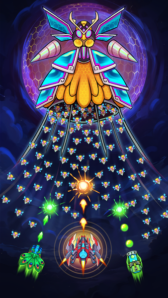 Insect Shooter: Galaxy Attack - Gameplay image of android game