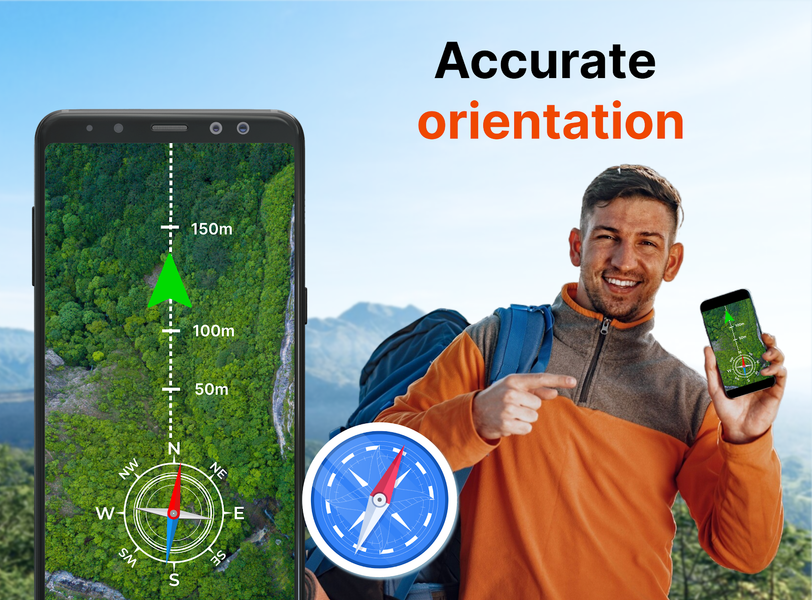 Compass App: Direction Compass - عکس برنامه موبایلی اندروید