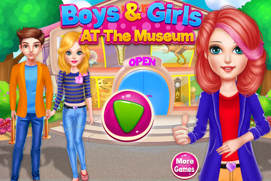 Boys & Girls at the Museum - Gameplay image of android game