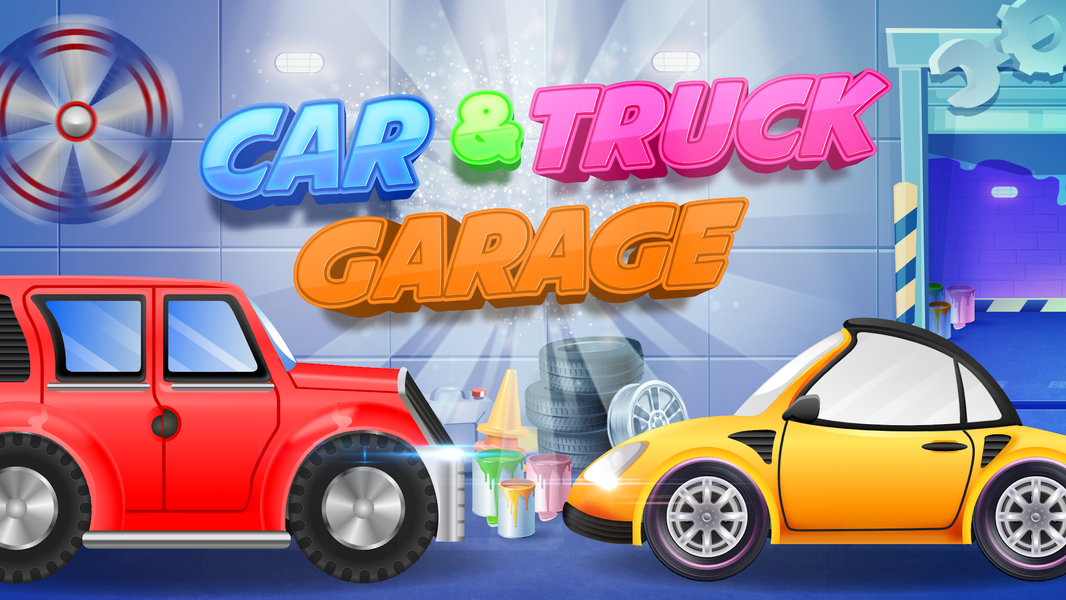Car & Truck Kids Games Garage - Gameplay image of android game