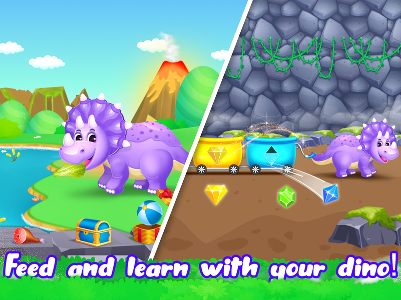 Dino World Jurassic for Kids - Gameplay image of android game