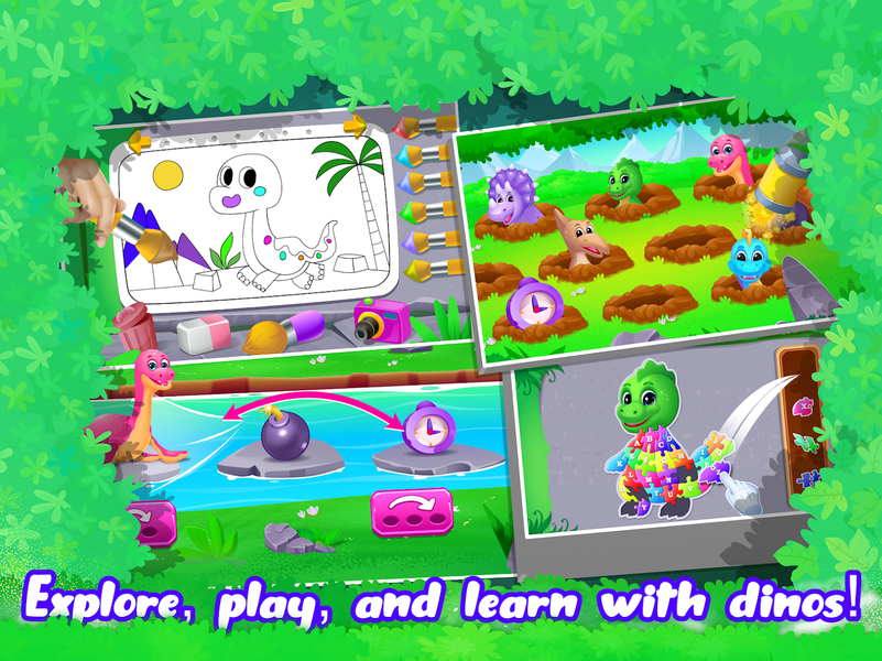 Dino World Jurassic for Kids - Gameplay image of android game