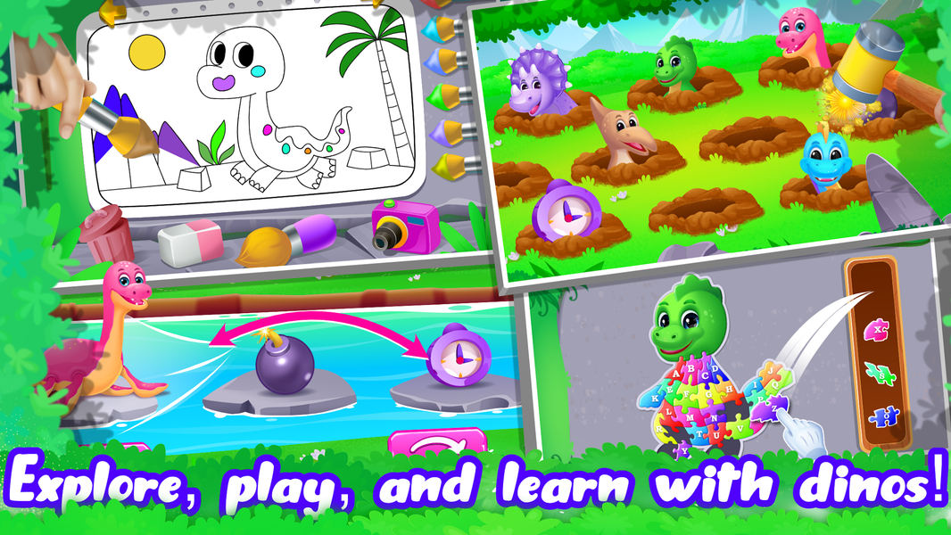 Dino World Jurassic for Kids - Gameplay image of android game