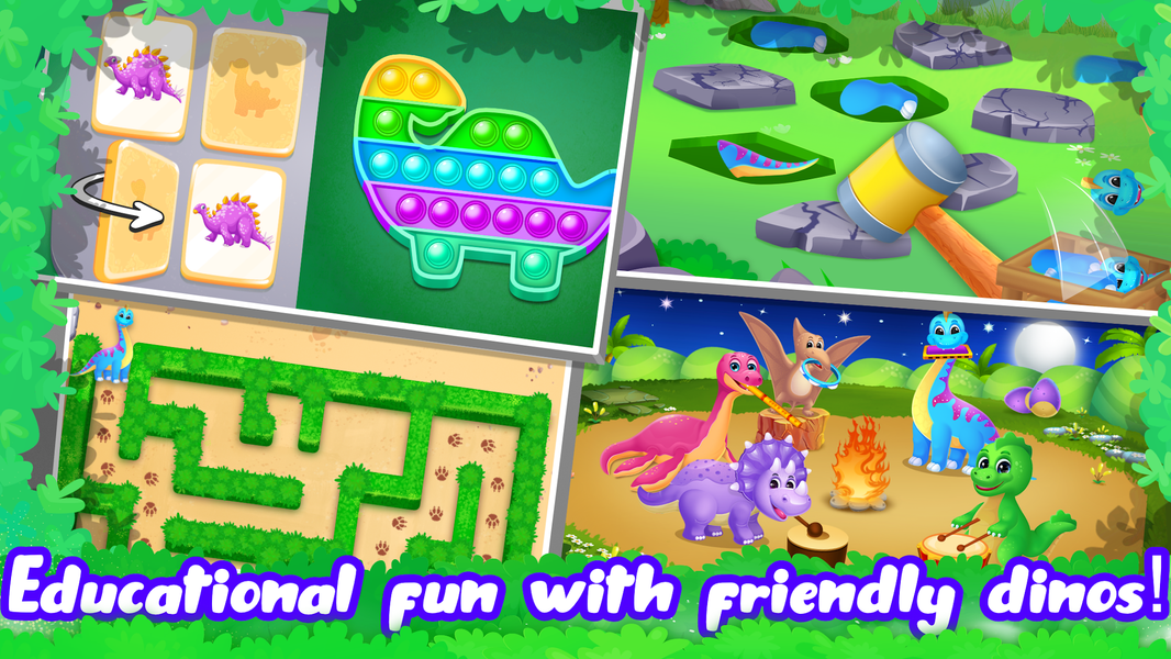 Dino World Jurassic for Kids - Gameplay image of android game