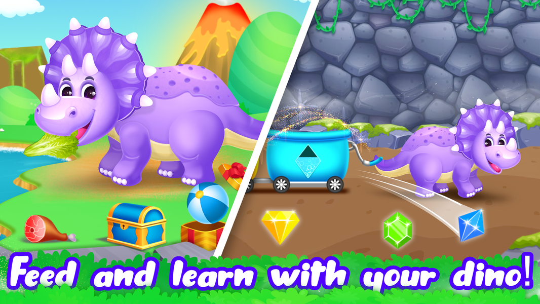 Dino World Jurassic for Kids - Gameplay image of android game