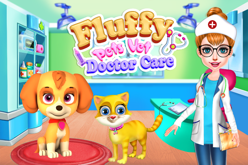 Fluffy Pets Vet Doctor Care - Gameplay image of android game