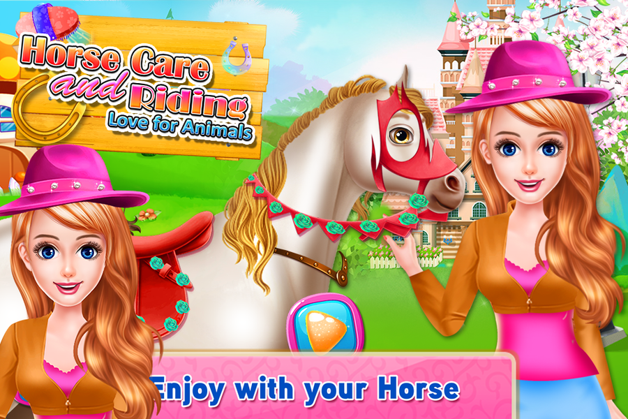 Horse Care and Riding - Love f - Gameplay image of android game