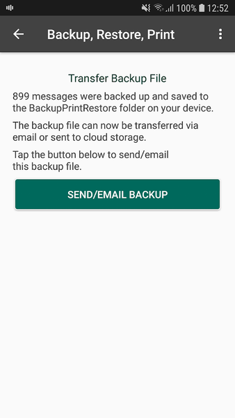 Print Text Messages - Image screenshot of android app