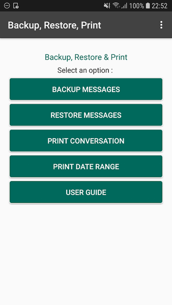 Print Text Messages - Image screenshot of android app