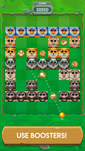 Balls Vs Animals: Brick Crush. - Gameplay image of android game